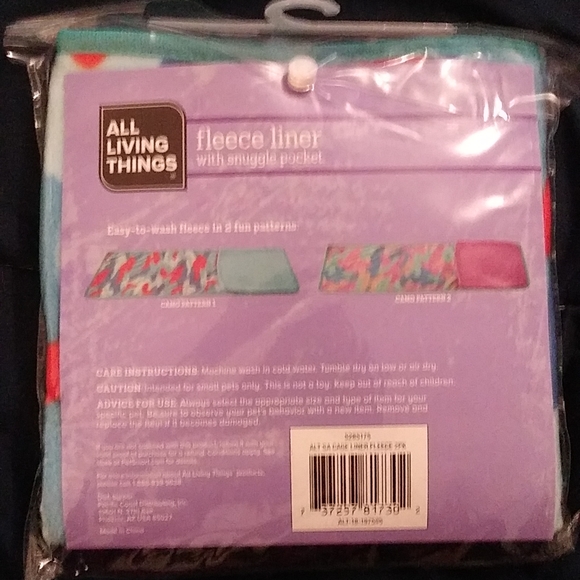 All Living Things 2 Pack Fleece Liner w/ Snuggle Pocket NWT - Picture 3 of 4